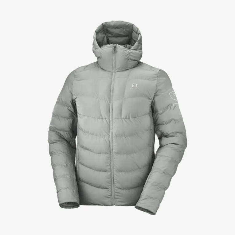 Pánské Zateplené Bundy Salomon Essential Xwarm Šedé | CZ 68YOKTH